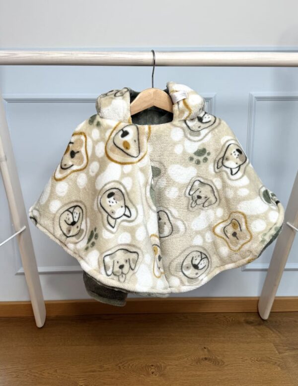 Nunnu koertega autosõidu poncho lapsele vanuses 0-1 aastat