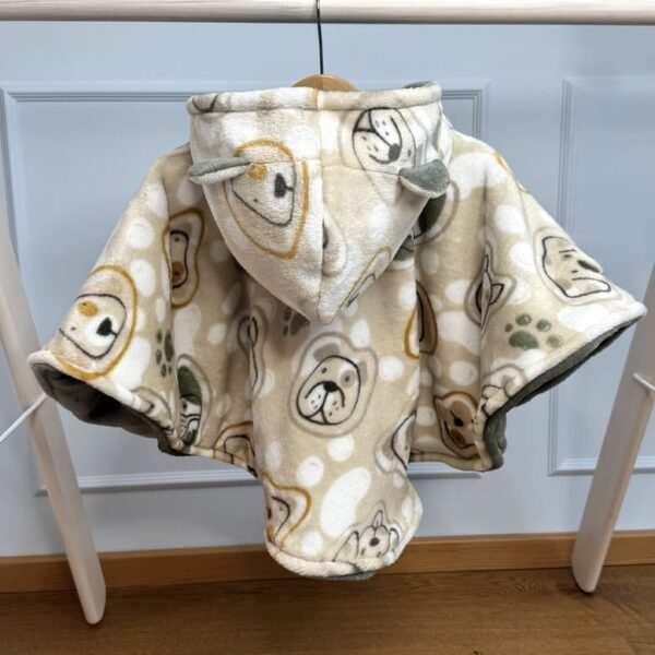 Nunnu koertega autosõidu poncho lapsele vanuses 0-1 aastat