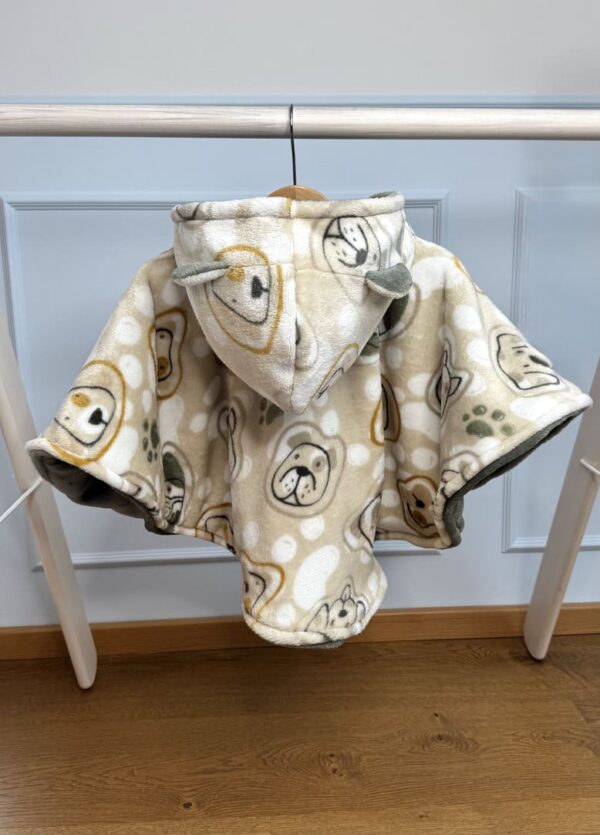 Nunnu koertega autosõidu poncho lapsele vanuses 0-1 aastat