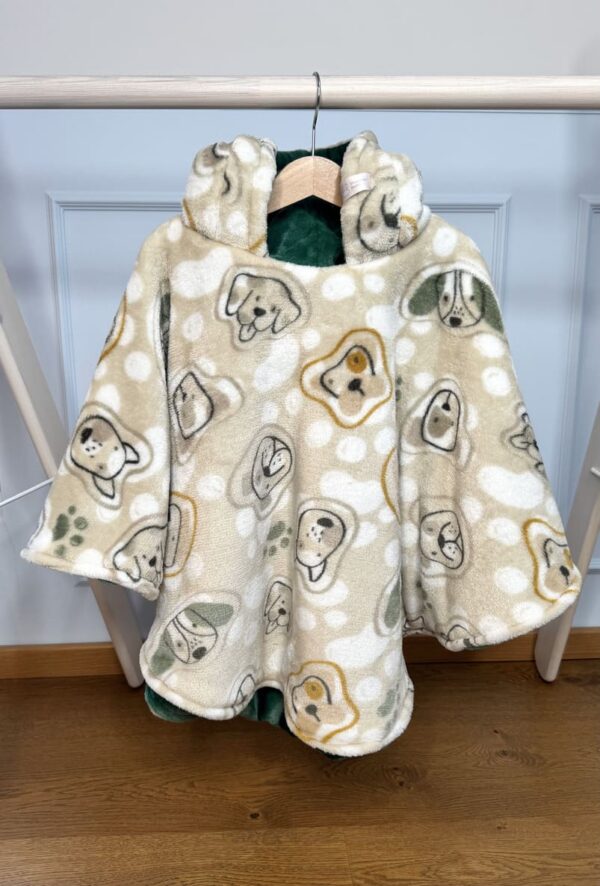 Koertega autosõidu poncho lapsele vanuses 3-5 aastat