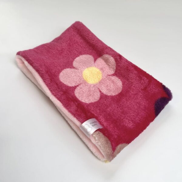 Erkroosa lilleline fliisist torusall lapsele vanuses 1-3 aastat