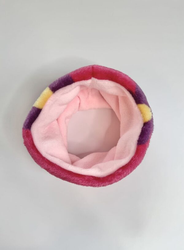 Erkroosa lilleline fliisist torusall lapsele vanuses 1-3 aastat