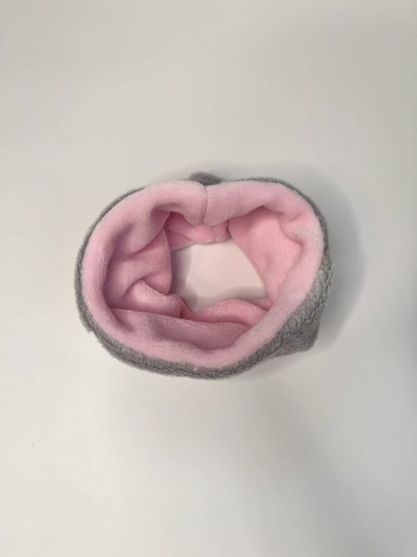 Südamete- ja tähtedega fliisist torusall sobilik lapsele vanuses 1-3 aastat