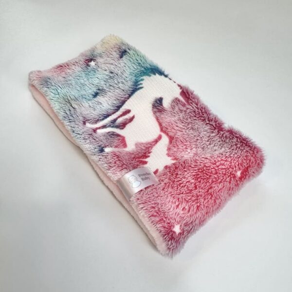 Värviline ükssarvikutega fliisist torusall vanuses 1-3aastat