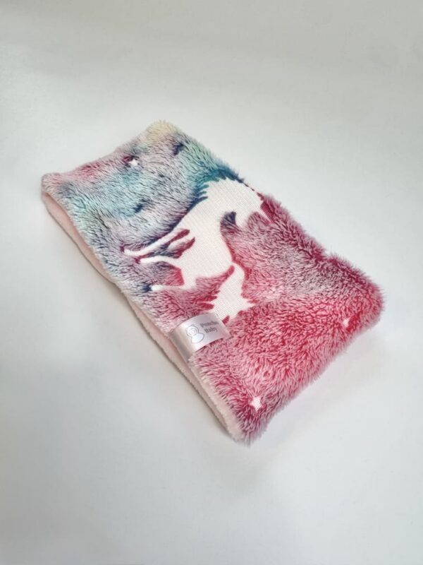 Värviline ükssarvikutega fliisist torusall vanuses 1-3aastat