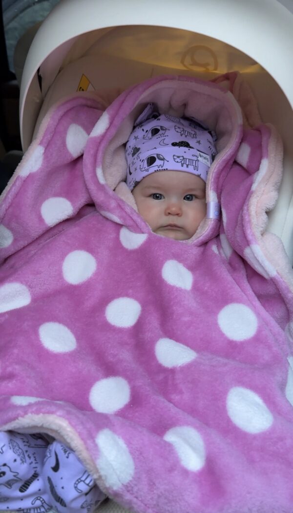 Mummuline autosõidu poncho lapsele vanuses 0-1 aastat